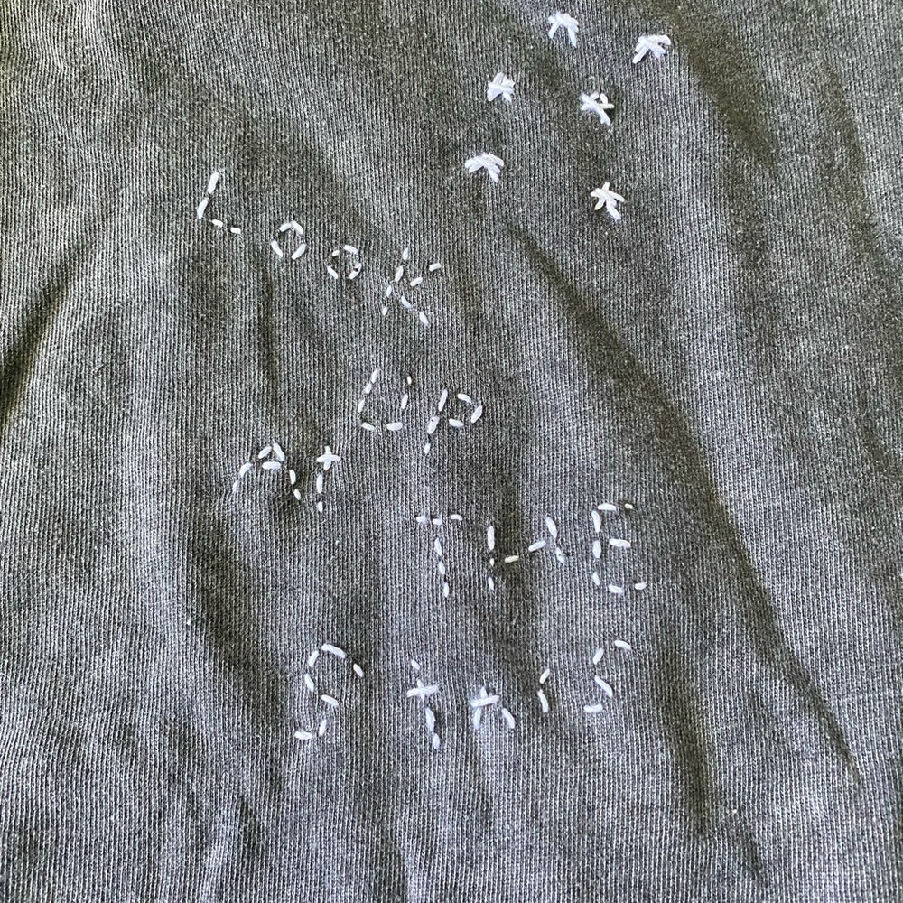 look up at the stars